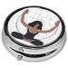 Yoga Meditation Mini Round Pill Box | 3 Compartment Travel Organizer | Portable Pill Case for Home & Office - Buy Online on GoSupps.com