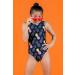 Destira Girls Gymnastic Leotard - Super Soft Stretch Tank Style Outfit with Scrunchie - Poppin' Pineapple Child Large (10) - Buy Online on GoSupps.com