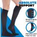 ABSOLUTE SUPPORT Cotton Compression Socks 20-30mmHg - Black, Medium | USA Made for Women & Men - Buy Online on GoSupps.com