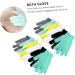 12pcs Exfoliating Bath Gloves & Washcloths Korean Shower Scrubber Set for Women | Soft Polyester Exfoliate Mitts - Buy Online on GoSupps.com