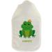 Personalized Hot Water Bottle with Cozy Cover - Ideal Gift for Kids & Adults (800ml | Frog Design) - Buy Online on GoSupps.com