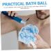 Sky-Blue Bath Sponge Lace Shower Ball Scrubber - Premium Home Bathroom Essential - International Shipping Available - Buy Online on GoSupps.com