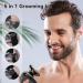 Premium 5-in-1 Electric Head Shaver for Bald Men - Rechargeable Razor Hair Clipper & Nose Trimmer - Ideal Travel Gift (Gold & Black - Buy Online on GoSupps.com