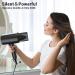 SHRATE 1800W Hair Dryer with Diffuser and 2 Nozzles - Negative Ion Technology, Constant Temperature Hair Care, 3 Heat/2 Speed Settings - Ideal for Curly Hair (Black) - Buy Online on GoSupps.com