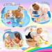 EUCOCO Dinosaur Bath Toys for 1-5 Year Old Boys and Girls - Light Up Toddler Bath Toys - Perfect Birthday Gifts for Kids - Colorful and Fun - Buy Online on GoSupps.com