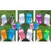 Leakproof OOTD Protein Shaker Bottle 400ml - BPA Free Sieve & Scale for Smooth Whey Protein Shakes - Blue & Pink (2PC Set) - Buy Online on GoSupps.com