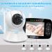 Burnnove Baby Monitor with 3.5-Inch Camera | Remote-Controlled Pan-Tilt | Night Vision 2x Zoom Eco Mode & Temperature Test - Buy Online on GoSupps.com