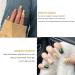 dijiusidy 1 Set French Tip Press on Nails Matte Adhesive Tabs Full Cover Ballerina Solid Colors Art Decals Salon for Women Girls Type 10 - Buy Online on GoSupps.com
