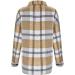 Gefomuofe Blouse Women's Loose Tunic Cotton Linen Blouse Summer Tunic Summer Oversized Casual Look Shirt Blouse O-Neck with Button Placket and Pocket Elegant Plain Office Blouses Office Shirt Khaki XL - Buy Online on GoSupps.com