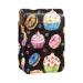 Lipstick Case Leather Lip Gloss Lipstick Organizer with Mirror Mini Lipstick Holder Bag Cartoon Cupcake Colorful Z460f5tjcr