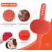 Crafterlife Rabbit Fur Care Set - Pet Grooming Brush Nail-Knobs Massage Glove & Flea Comb for Rabbits Puppies Kittens & Small Animals (Red & Pink) - Buy Online on GoSupps.com