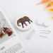 Buy Floral Elephant Round Case for Contact Lens Kit - Cute & Portable Storage Box with Mirror - International Shipping Available - Buy Online on GoSupps.com