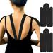Kinesiology Tape Breathable Kinesiology Athletic Tape - Sports Tape for Knee Shoulder and Elbow Precut Strips for Muscle Relief and Joint Support Pochy Black 2 pieces per bag