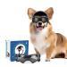 PETLESO Dog Goggles with Helmet Dog Helmet and Goggles 2 Piece Set for Small and Medium Dogs - Black