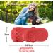 Ruxan Dog Toys - Durable Squeaky Chew Toys for Medium & Large Dogs - Interactive Natural Rubber for Aggressive Chewing - Red - Buy Online on GoSupps.com