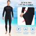 Dive Skin Full Body Swimsuit Rash Guard Wetsuit 3X-Large - Black | UV Protection, Quick Dry, Long Sleeve for Men & Women - Buy Online on GoSupps.com