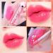 Pink Hydrating Lip Glow Oil - Glass Finish Lip Gloss, Color Changing Temperature Sense Lip Oil Tint for Dry Lip Care - Long Lasting (4ML) - Buy Online on GoSupps.com