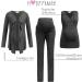 Herzmutter Maternity Homewear Set - 3-Piece Nursing Pyjamas - Pregnancy & Breastfeeding Wellness Suit - XL Dark Gray - Buy Online on GoSupps.com
