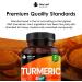 Turmeric 5-in-1 Complex - 5000mg Turmeric Capsules High Strength Enriched with Magnesium & Glucosamine Sulphate - Added Ginger Capsules + Black Pepper Curcumin Supplement - Vegan Supplement - Buy Online on GoSupps.com