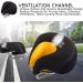 Xanperex Black Dual Rail No Nose Gel Bike Seat Cushion for Men/Women - Comfortable Bicycle Seat for Mountain, Cruiser, Indoor, Spin Bikes - Buy Online on GoSupps.com