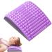 Vnklomes back extensor and neck extension 2 in 1 lumbar vertebrae Support Eva for Lower Back Pain Neck and Back Stretcher Lumbar Cushion Orthopedic neck and back extensor (violet)