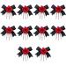 ZONEBEST Hairs Clip 10Pcs Eye Catching Hairpins Halloween Theme Party Essential Skeleton Hand Bone Rose Bowknot Hair Clip Accessories Red - Buy Online on GoSupps.com