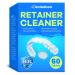 Retainer Cleaner Denture Cleaning Tablets (60 Tablets) Deep Cleaning Retainer Cleaner Tablets Odor Neutralizing with a Pleasant Minty Scent Versatile for All Dental Appliances