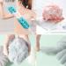 4 Pack Bathroom Shower Luffa Sponge - Peeling Body Scrubber & Long Stretch Sponge with Rope Handles for Men & Women (Pink & Gray) - Ideal for Soft Skin & Exfoliation - Buy Online on GoSupps.com