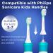 Kids Toothbrush Heads for Philips Sonicare - Soft Electric Replacement Brushes - Compatible with HX6032/94 HX6321 HX6340 - Compact Head for Children 3-7 - 8 Pack in Pink and Green - Buy Online on GoSupps.com