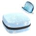 GIAPB Period Bag Sanitary Napkin Storage Bag Period Pouch Travel Makeup Bag Snowflake Blue Pattern Color5411