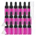 BPZXL 20 pieces empty 3ml pink glass pipette bottle small amber pink pink glass bottle sample glass pipette dripping bottle for aromatherapy essential oils