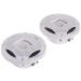 LANZAR Marine Speakers - 5.25 Inch 2 Way Water Resistant Audio Stereo Sound System with 400 Watt Power, Attachable Grills and Resin Treatment for Indoor and Outdoor Use - 1 Pair - AQ5CXW (White) 5.25-Inch White Standard Packaging