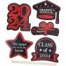 Cabilock Graduation Cake Toppers 15 Packs Graduation Card Tag Labels Vase Diy Cards Vase Decor Red Wooden Props Cake Graduation Cupcake Toppers Redx3pcs 16.00X13.70X0.10CMx3pcs - Buy Online on GoSupps.com