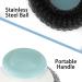 Amabro Dishwash Brushes - Durable Steel Sponge Pot Scrubber with Handle | Long-lasting Cleaning for Pots Pans and Grills - Buy Online on GoSupps.com