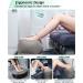 Inflatable Travel Foot Rest Pillow - Adjustable Leg Rest for Kids & Adults - 2 Pack Grey - Great for Airplane, Office, Home, Trains, Cars - Buy Online on GoSupps.com