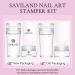 Saviland French Tip Nail Stamp - 4PCS Clear Silicone Nail Stamping Kit for French Manicure - Buy Online on GoSupps.com