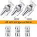 HUBEST 10pcs Replacement Parts Kit for Airbrush Spray Gun - 0.2/0.3/0.5mm Nozzles, Needles, Caps & Wrench - Airbrush Accessories Set - Buy Online on GoSupps.com