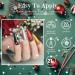29 Pcs Dip Powder Nail Kit Starter Set with Nude Green Glitter Red Shades - AZUREBEAUTY Saint Patricks Day Dipping Powder Liquid Set for French Manicure DIY - Buy Online on GoSupps.com