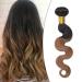 Sego Brazilian Human Hair Bundles Real Hair Body Wave Weave Virgin Extensions 100% unprocecious Brazilian natural black/chestnut brown 16 "-1 bundle