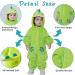 Doladola Unisex Baby Toddler Romper Jumpsuit Hooded Sleepsuit | 18-24 Months | Emerald Green Shark Design - Buy Online on GoSupps.com