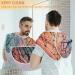 Geometry Beard Bib Apron | Abstract Hair Catcher for Men | Perfect Gift for Dad & Husband | Includes 2 Suction Cups - Buy Online on GoSupps.com