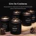 Buy Scented Candles for Men - Vanilla & Leather Aromas Clean Burning Soy Wax Long Lasting Gift 7.6oz Black Jar - Buy Online on GoSupps.com