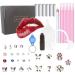 SIRAHOSI Tooth Gem Kit with Curing Light and Glue 100 Pieces Fashionable Crystal DIY Teeth Jewelry Starter Kit Sweet Smile Gems Tooth Ornaments Butterfly, Heart, Cat Paw, Vampire and Luminous Gems
