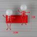 Azanaz E27 Wall Lamp - Cartoon Effect Lamp for Children's Room Living Room Bedroom and Hallway (Red 28x19x24 cm) - Buy Online on GoSupps.com