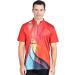 Savalino Sublimation Bowling Jersey for Men - Quick Dry Shirt - Blue/Red - S-6XL - Buy Online on GoSupps.com
