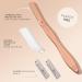 Brandluxe Eco-Friendly Dermaplaning Tool for Women - Rose Gold, Includes 3 Swedish Stainless Steel Blades - Buy Online on GoSupps.com