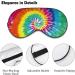 Rainbow Tie Dye Sleep Mask for Women | Adjustable Eye Shades Cover with Elastic Strap Comfortable & Stylish Sleep Accessory - Buy Online on GoSupps.com