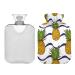Mnsruu Hot Water Bottle with Soft Cover Pineapple and Waves Great Gift for Women Kids Christmas 2L