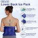 REVIX Reusable Ice Pack for Lower Back Pain Relief - Cold Gel Pack for Back, Shoulder, Hip & Knee - Reduce Swelling & Bruises - 16x9'' Navy - Buy Online on GoSupps.com