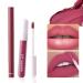  Mimoqk Long lasting lipstick and lip liner set waterproof lip gloss combo for women moisturizing lipstick with precision lip liner smooth lip liner pencil for contouring for girls and women - Buy Online on GoSupps.com